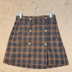 Madewell Plaid Mini Skirt